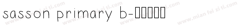 sasson primary b字体转换